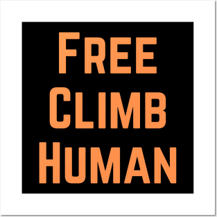 Free Climb Human Posters and Art